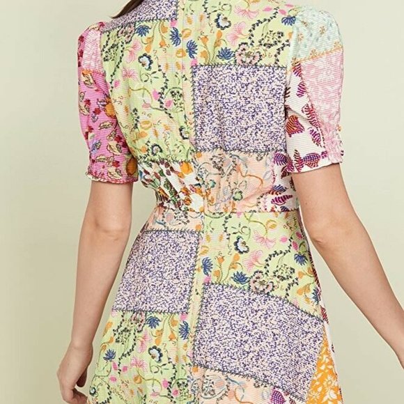 saloni patchwork dress